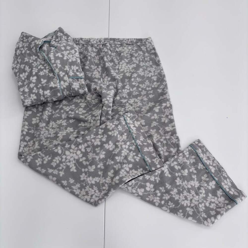 Gilligan & O'Malley Fleece Floral Pajama Set XL
